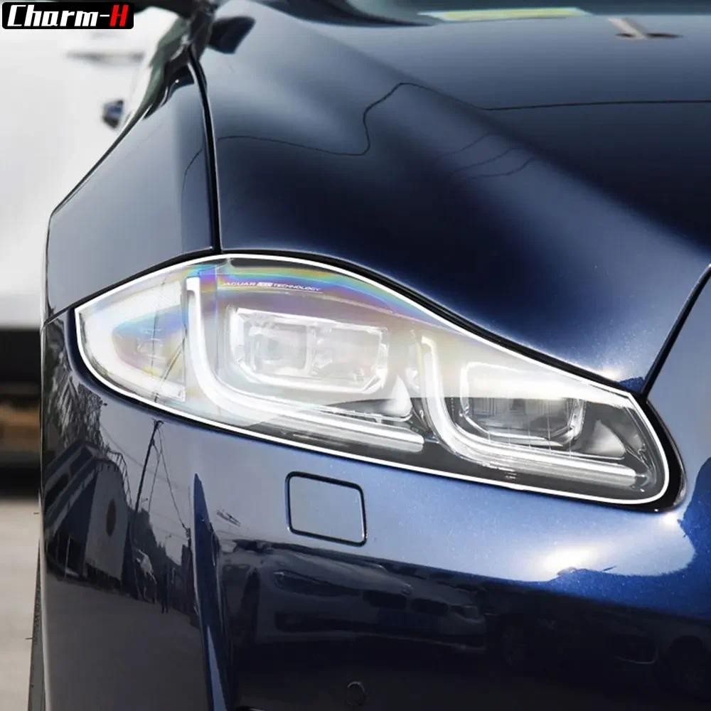 2 件裝汽車大燈保護膜 TPU 保護貼花貼紙適用於捷豹 XE XF XJ F Type I Pace E Pace F