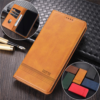 磁吸牛紋翻蓋皮套小米 13 POCO X5 紅米K60 K60E Note 12 Pro Plus手機殻商務複古