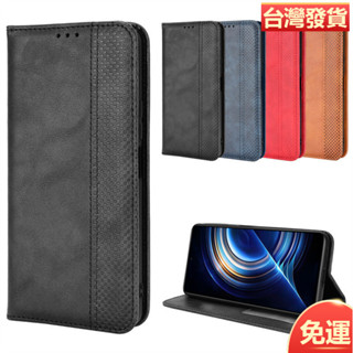 適用小米Poco F4手機殼插卡皮套xiaomi Poco F4 5G保護殼磁吸翻蓋