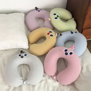 卡通可愛u型枕記憶棉慢回彈情侶款旅行外出坐車護頸枕脖子靠枕