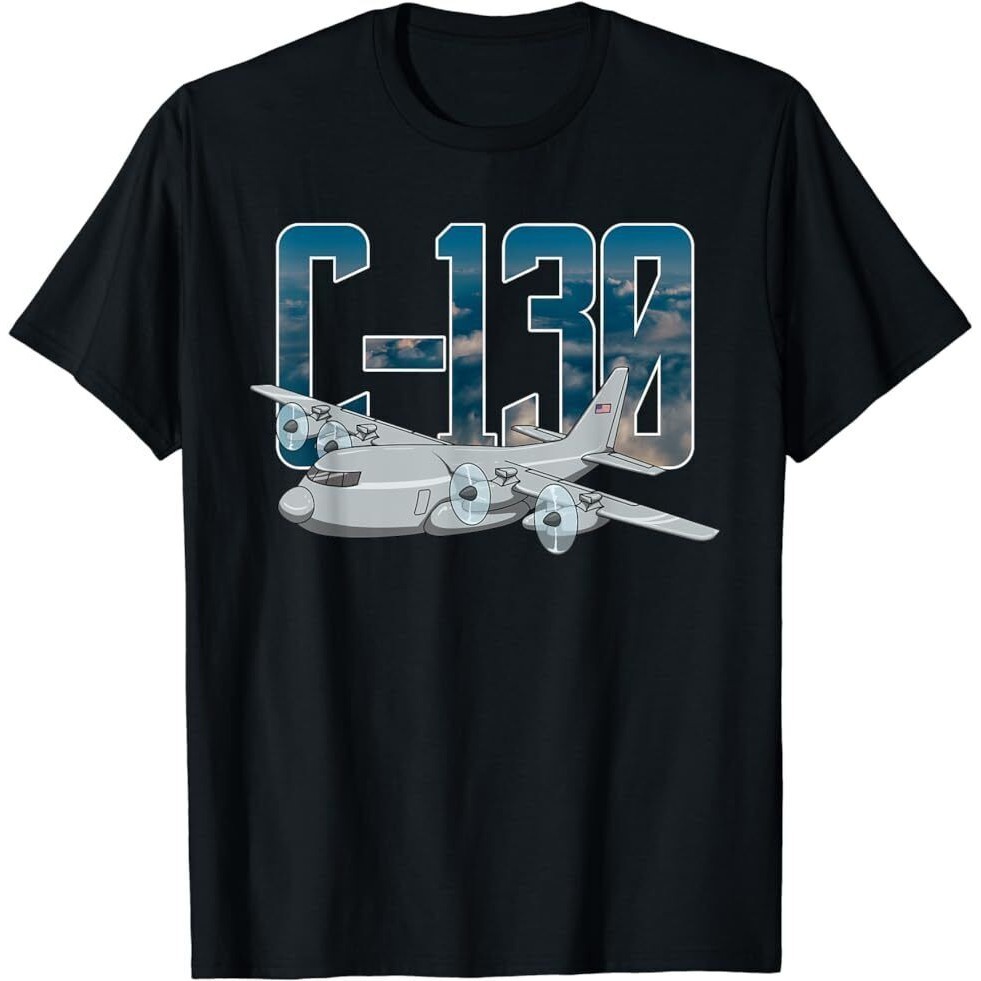 C-130 Hercules 軍用飛機飛行 C130 Hercules 飛行員 T 恤