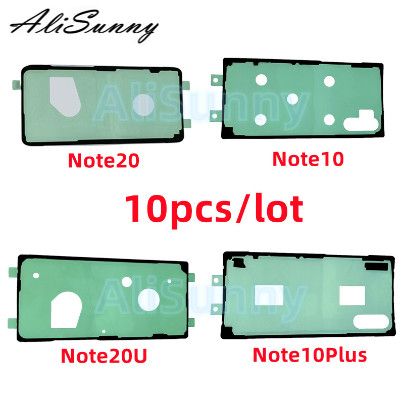 SAMSUNG 10 件後殼蓋貼紙適用於三星 Galaxy Note 5 7 8 9 10 20 Note20U 電池蓋