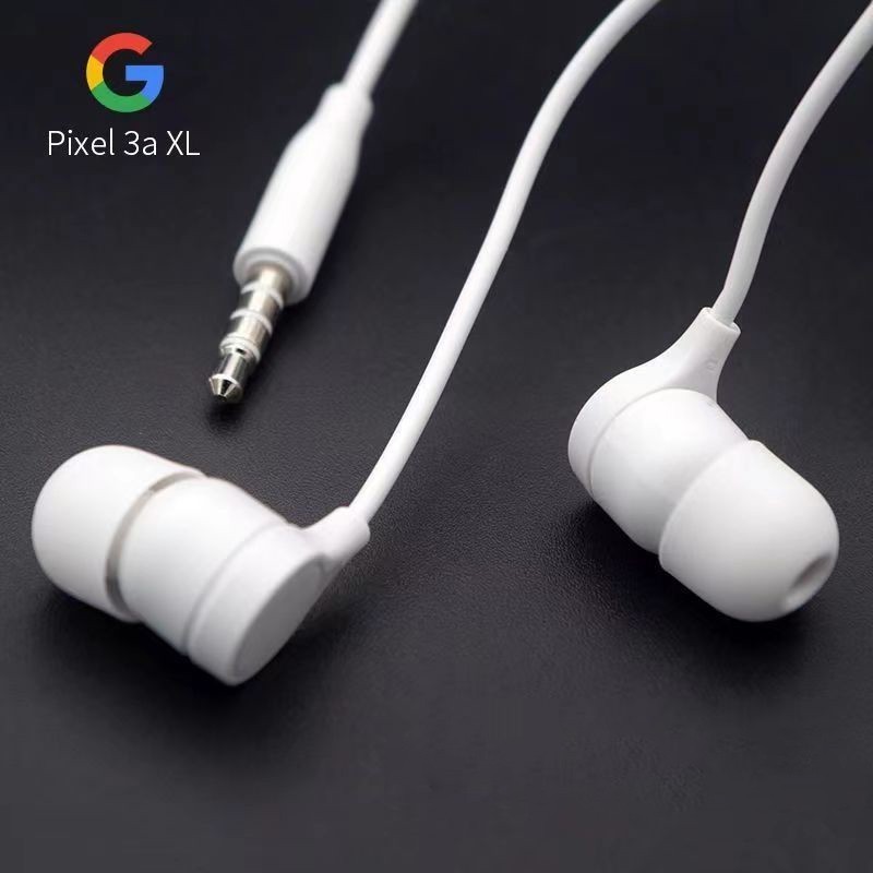 原裝 Google 3.5 毫米入耳式耳機帶麥克風免費配對耳塞式耳機耳機適用於 Pixel 5 Pro