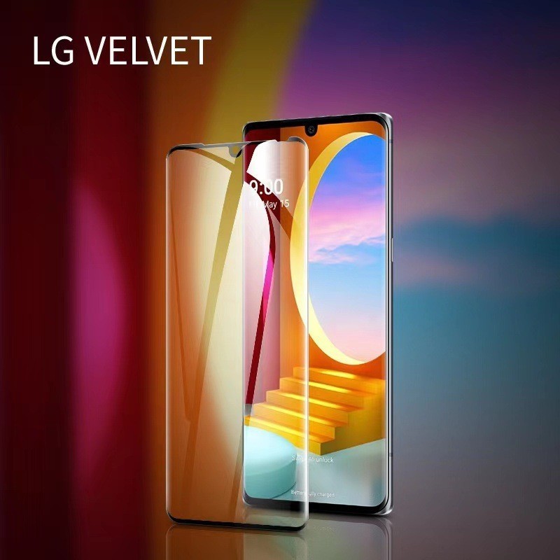 LG velvet 鋼化膜G9曲面屏全膠3D熱彎手機膜全屏邊膠保護膜