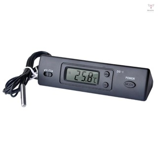 迷你溫度計電子數字汽車溫度計室內室外多功能溫度計時間溫度顯示帶探頭