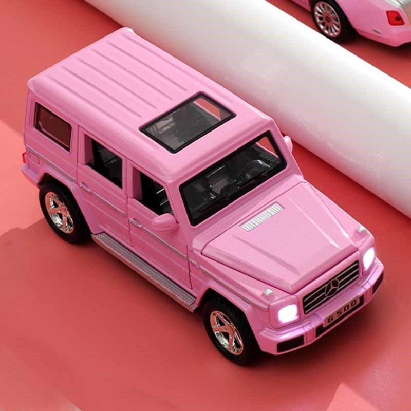 賓士大G500合金車模型燈光音樂回力6開門汽車擺設創意兒童玩具生日禮物 禮物節日禮物