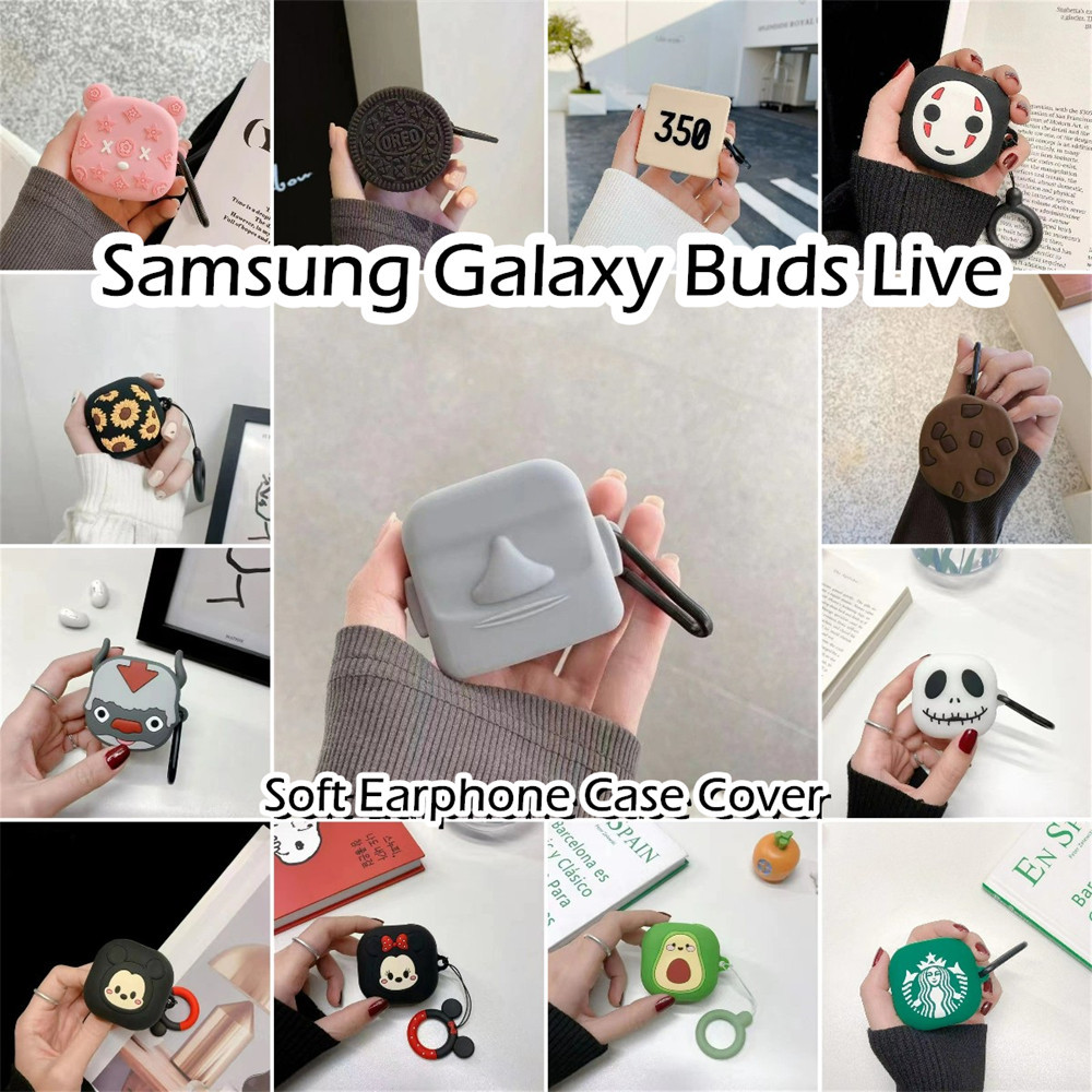 SAMSUNG 現貨! 適用於三星 Galaxy Buds Live Case 防摔卡通軟矽膠耳機套 NO.1
