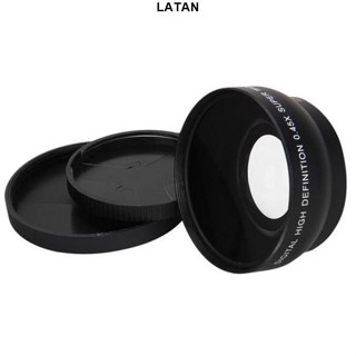LATAN-【小雅采薇】 52mm 0.45x 廣角 微距二合一高清轉換相機鏡頭 適用於尼康 佳能canon 索尼son