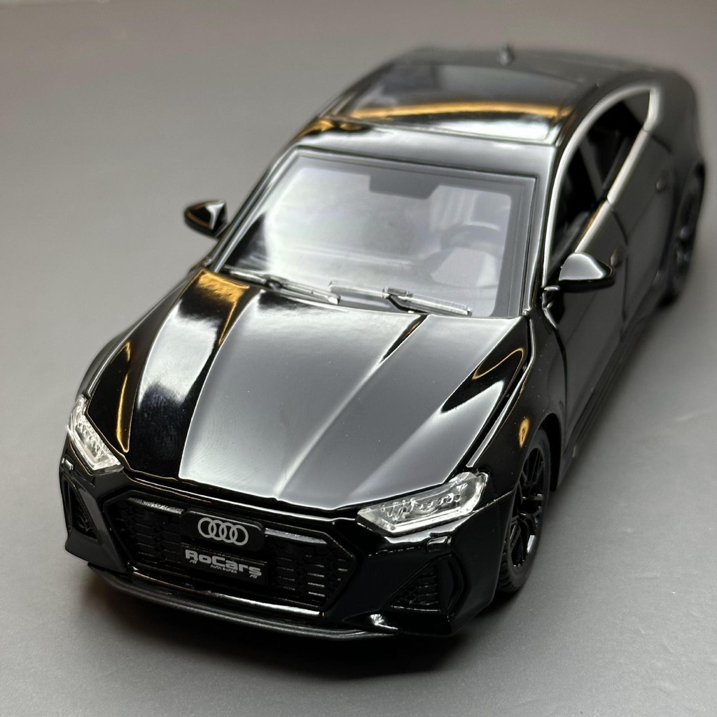 6TNG 馳美合金車模1比32奧迪RS7跑車回力燈光音效玩具車音樂模型擺件品