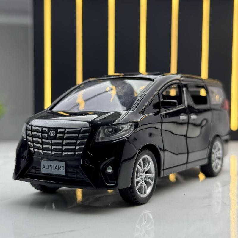 合金車模型 1：32 toyota 模型車 阿法模型 聲光迴力車 alphard 模型 兒童玩具車 汽車模型 擺件