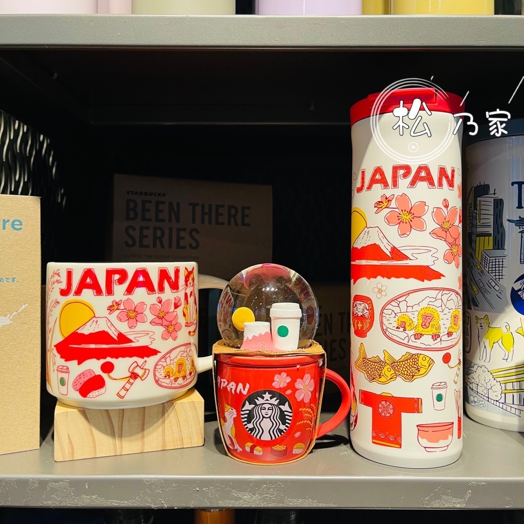 日本星巴克  新款BTS系列 櫻花富士山 貓咪 咖啡馬克杯保溫杯