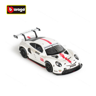 Bburago 1:43 Porsche 911 RSR 靜態壓鑄車收藏模型賽車玩具