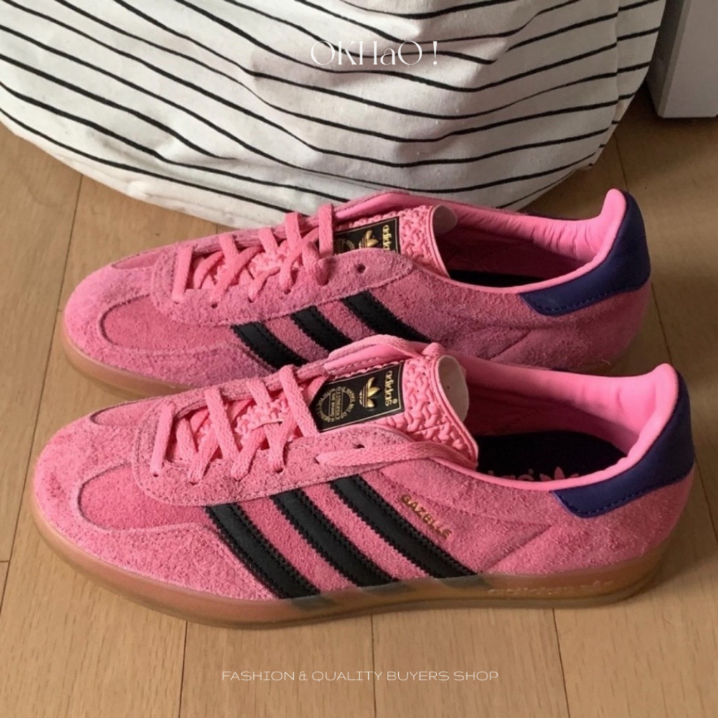 【ACS I KUN】  Adidas Originals Gazelle 復古鞋 芭比粉 粉紅色 增高 厚底 焦糖底