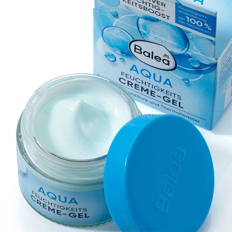 德國Balea芭樂雅AQUA藍藻精華保溼面霜清爽補水滋潤正品