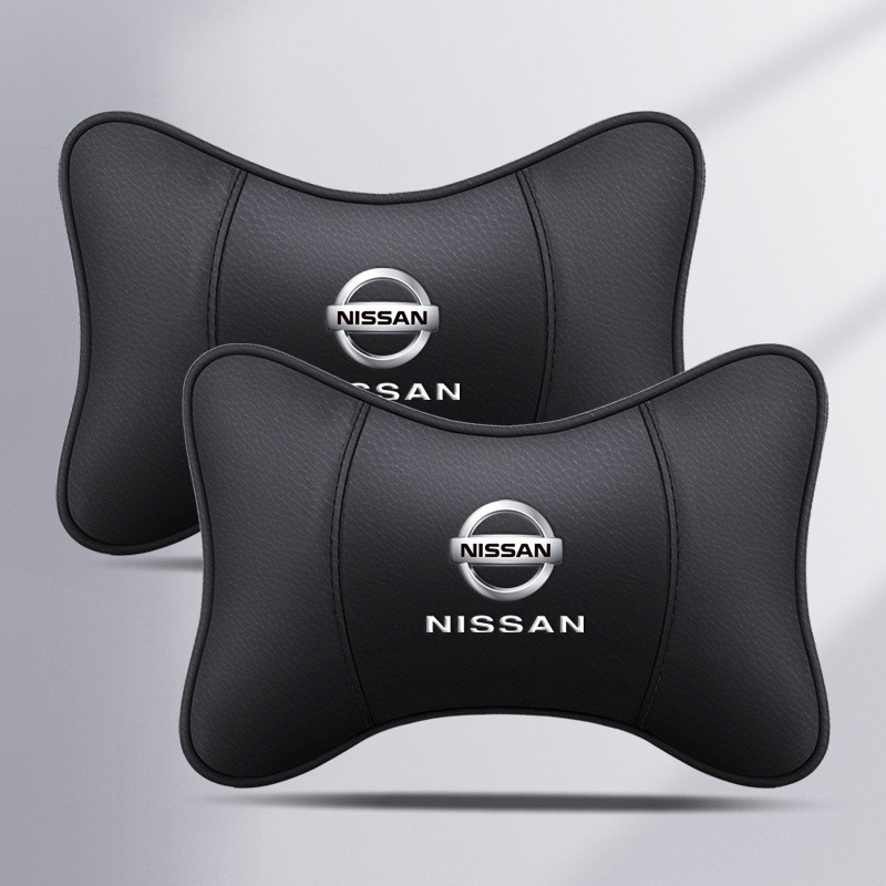 NISSAN 日產頸枕汽車座椅頭枕適用於 Almera Xtrail Navara Teana 汽車頸枕汽車內飾配件
