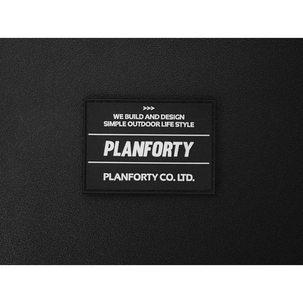 PLANFORTY 限量品牌魔鬼氈 經典黑字 LOGO Velcro