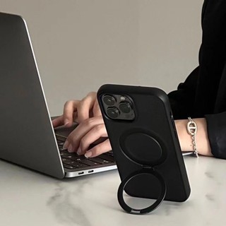 支架手機殼 Magsafe磁吸 膚感 iPhone 15 14 13 12 Pro Max 蘋果i11 防摔保護殼