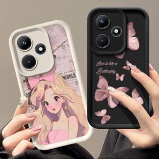適用於 Infinix Hot 30 4G X6831 手機殼矽膠軟 TPU 防震卡通圖案手機殼適用於 Infinix