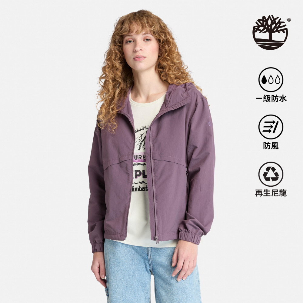 Timberland 女款紫色防曬防風外套|A5PHPENX