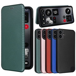 日本書本式適用Nothing CMF Phone1耐磨耐髒碳纖維翻蓋防摔保護套插卡磁吸商務手機殼側掀防摔殼套