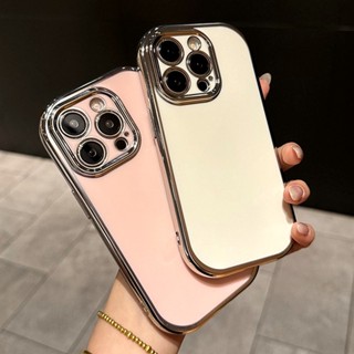 適用於 iPhone 11 12 13 14 15 16 Pro Max Plus 保險槓糖果後殼保護套的軟矽膠電鍍手機