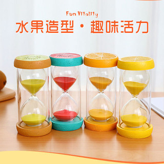 水果沙漏計時器兒童防摔沙漏擺件學習時間水果沙漏計時器兒童防摔沙漏計時器20250302