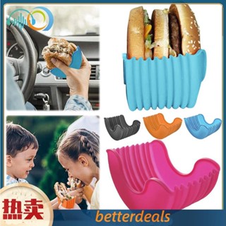 BBQ 可伸縮矽膠漢堡夾 食品級矽膠三明治收納架漢堡矽膠架漢堡盒Burger Buddy