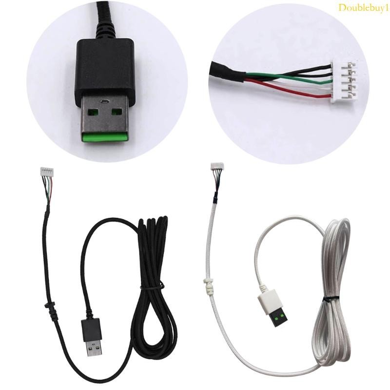 Dou USB 鼠標電纜線 PVC 鼠標線替換線適用於 DeathAdder Essential 2000 6400 D
