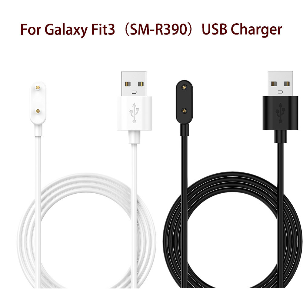 SAMSUNG 專為三星 Galaxy Fit 3 SM-R390 充電電纜 3.3 英尺 USB 柔性手錶充電器線智能