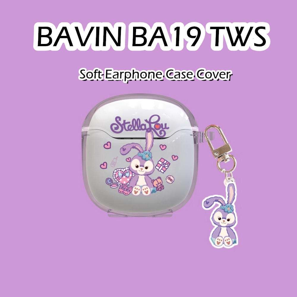 【高品質】適用於 Bavin BA19 TWS 手機殼動漫卡通圖案軟矽膠耳機殼外殼保護套