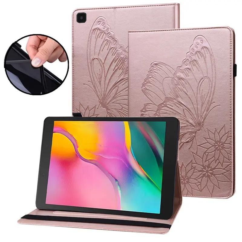 SAMSUNG 翻蓋 PU 皮革 Funda 適用於三星 Galaxy Tab A 8.0 2019 保護套 SM-T2