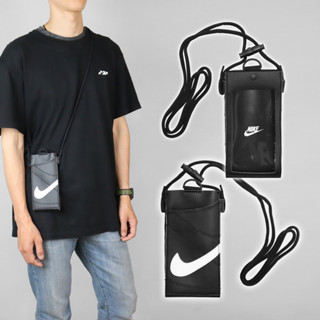 Nike 包包 Premium Phone 男女 手機斜背包 皮革 頸掛 掛繩 [ACS] N101003609-1OS