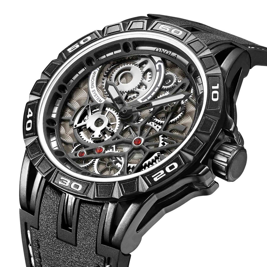 ONOLA品牌 ON3807 運動 皮帶 防水 石英 高級男士手錶