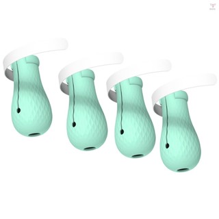 矽膠防刮貓鞋寵物鞋可調節寵物爪保護沐浴 4PCS/Set