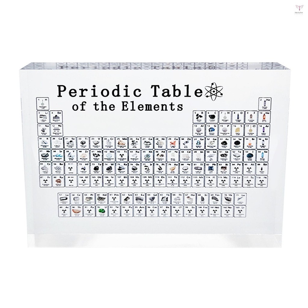 Uurig)亞克力元素週期表裝飾元素週期表展示桌面擺件書房兒童房教室化學實驗室工藝