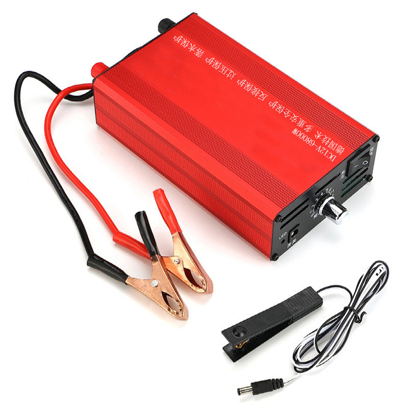 電魚機 逆變器 12V68000w 大功率 逆變器電魚機小型肩背式逆變器機頭捕泥鰍黃鱔神器捕魚器多功能電子升壓器