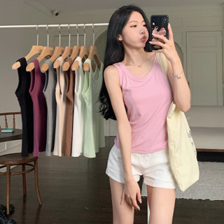 大尺碼L-4XL女裝背心 夏季外穿內搭防走光純棉背心女 吊帶背心 防走光背心 無袖背心女 大碼背心 小可愛 純棉上衣女