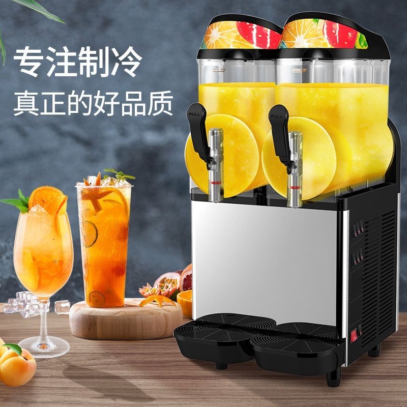 【臺灣專供】東貝雪融機商用全自動雙缸果汁機飲料機冷飲機三缸雪泥冰沙機