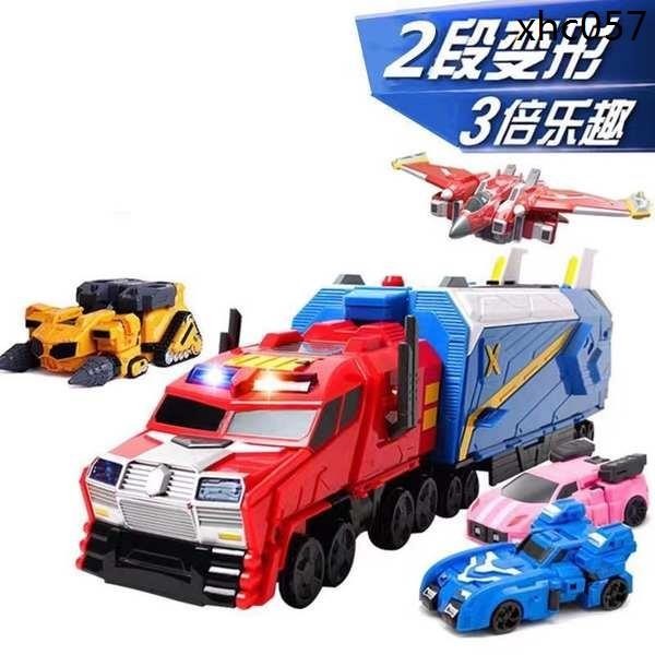 熱銷· 迷你特工隊X玩具裝甲車重卡變形機器人弗特賽米機甲套裝x男孩米米