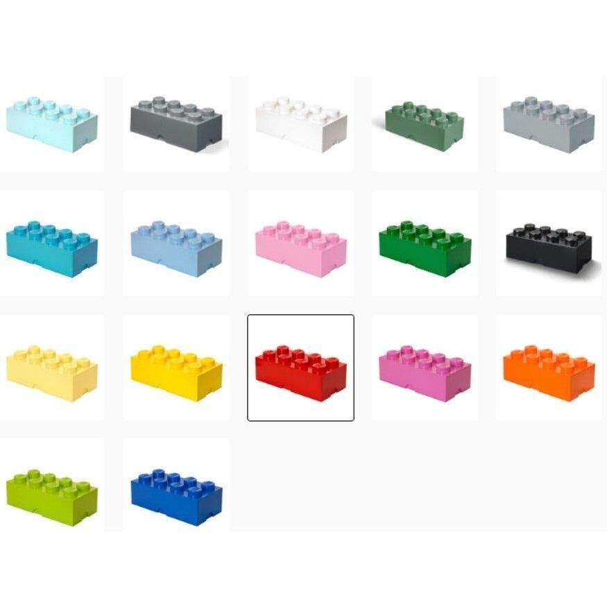 【樂高收納】 多色可選 4004 經典方塊八置物盒 樂高收納盒 可堆疊(50cmx25x18cm)