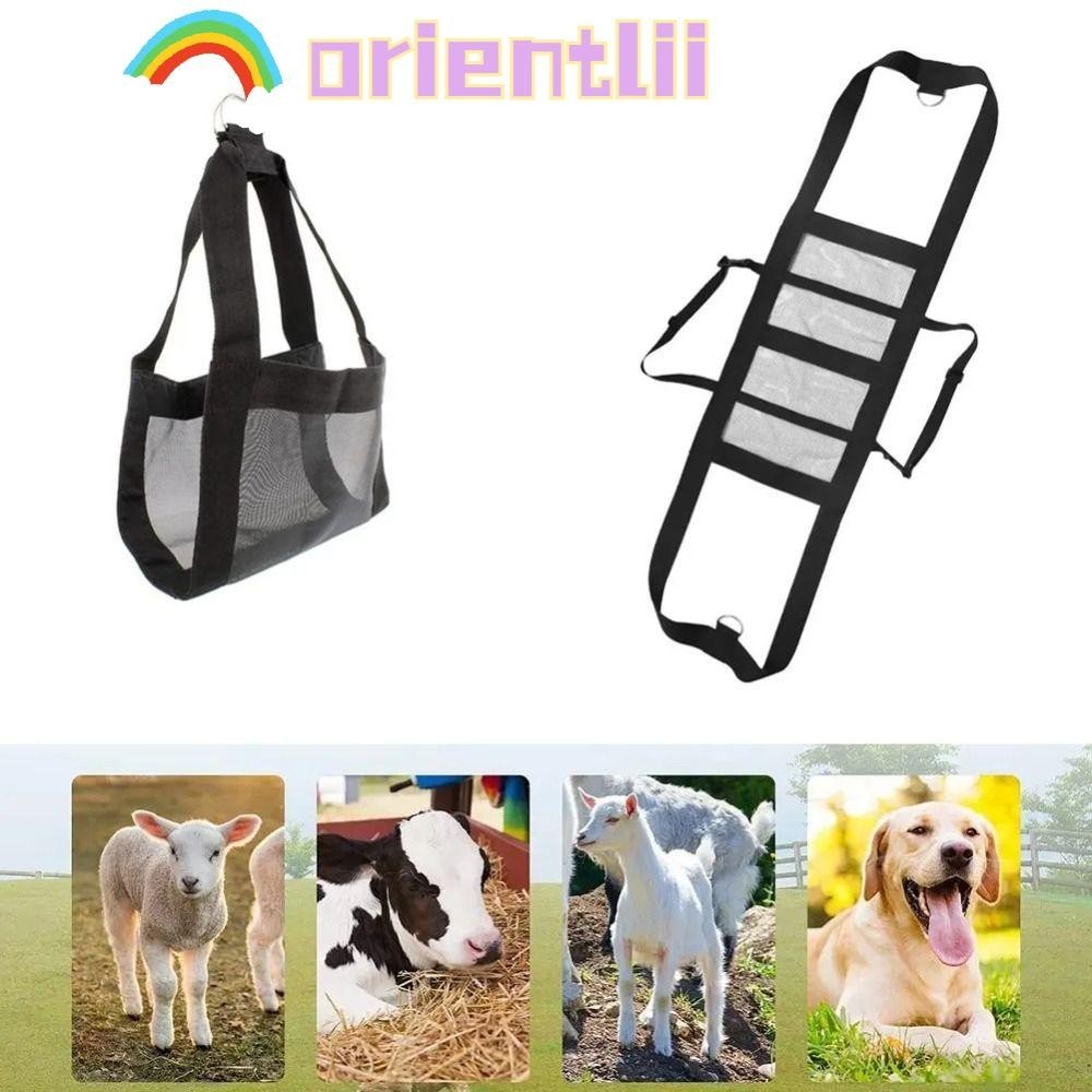 Orientliiy 動物稱重吊床,通用可折疊體重秤吊帶,帶可調節肩帶的懸掛式牲畜稱重帶,用於稱重小羊山羊嬰兒