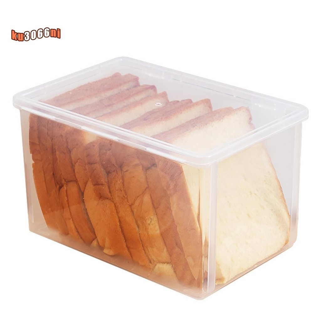 麵包盒塑料可重複使用麵包蛋糕透明麵包分配器最新鮮的麵包箱