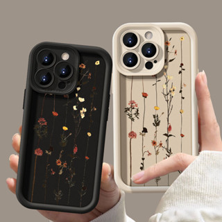 美麗浪漫復古花朵加厚時尚碎花手機殼適用於 IPhone 11 12 13 14 15 16 Pro Max X XR X