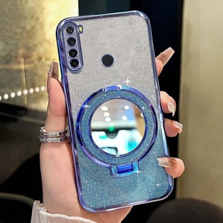 手機殼 Redmi Note 8 Note 7 Pro Note 7S Redmi 9A 防震鏡面磁吸支架透明手機殼套