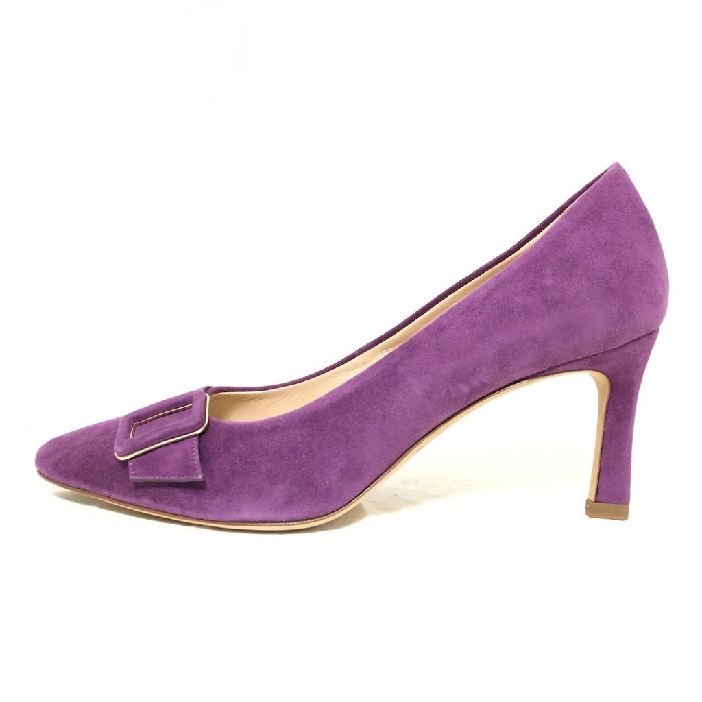 二手 TOD's 跟鞋 麂皮 紫色 Brandear