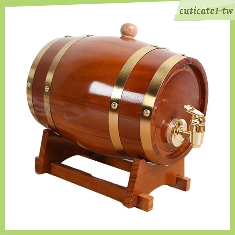 [CuticatecbTW] 橡木桶,橡木桶帶支架套裝,老式木製啤酒分配器,桶桶