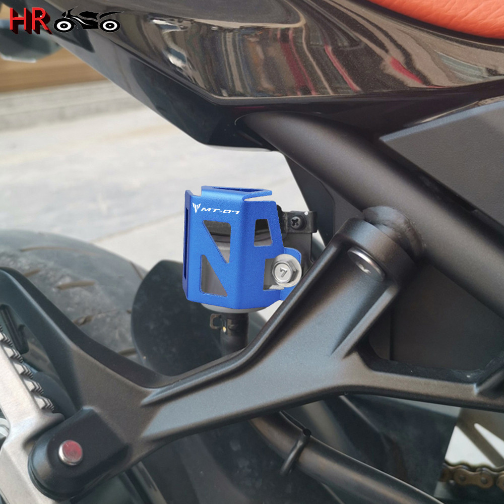 山葉 摩托車後製動液儲液罐蓋保護罩適用於雅馬哈 MT07 FZ07 MT-07 MT FZ 07 2015 2016 2