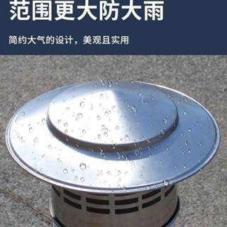 【臺灣出貨】 購滿199出貨 油煙機農村煙囪帽老款風帽排風出風口煙囪防倒風不鏽鋼排氣管防雨