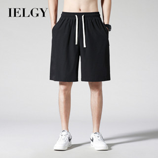 IELGY 男士五分褲夏季薄款 寬鬆大尺碼外穿 運動短褲