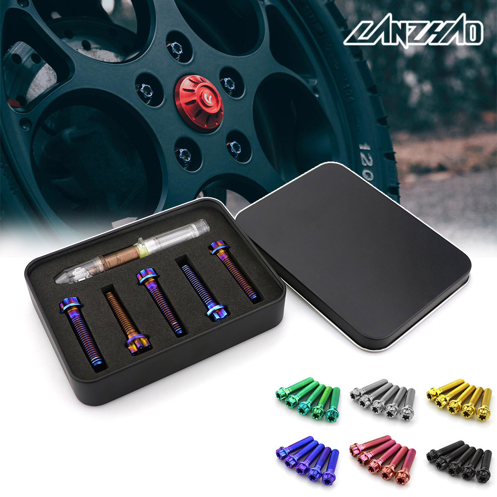 【LANZHAO】Vespa 衝刺 春天 GTS 鈦合金螺絲 改裝 輪轂鈦螺絲